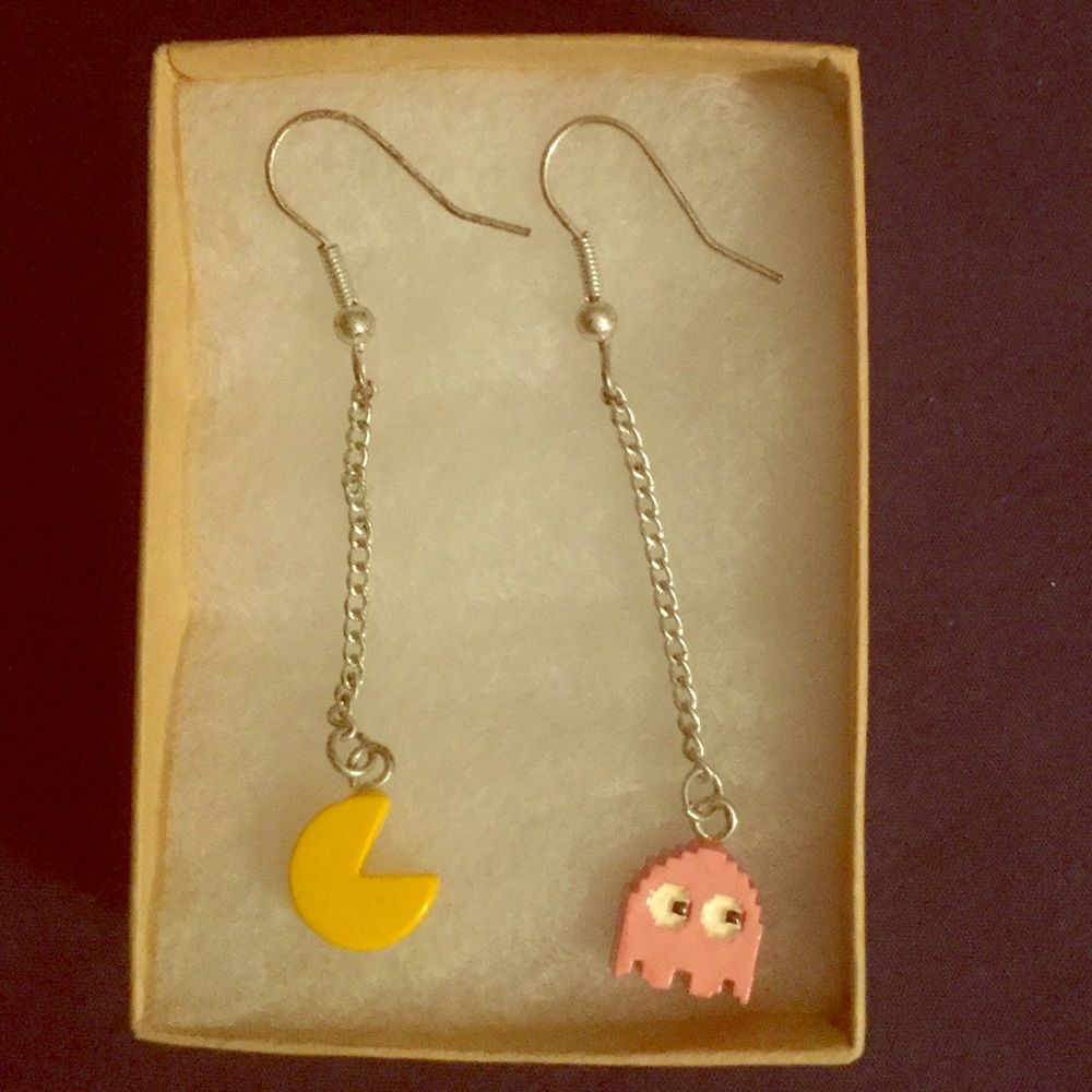 Pac-man earrings